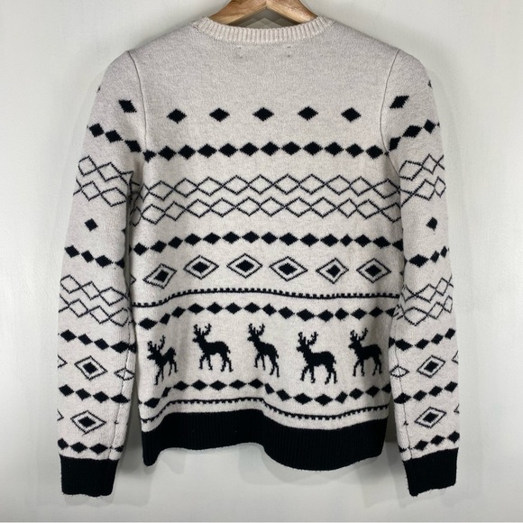 LOFT: Thick Stretchy  Winter Nordic Print Pullover Sweater Shirt Top Size Small - Picture 4 of 4